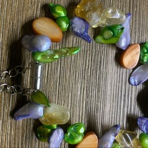 Colorful stone bracelet